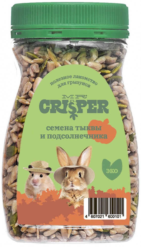MR.Crisper Лакомство для грызунов, семена подсолнечника и тыквы, 230 г