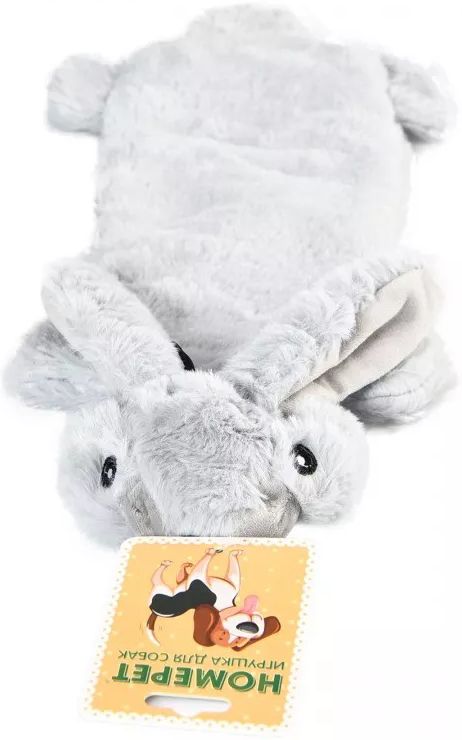 Homepet Игрушка Заяц с пищалкой и шуршащим эффектом для собак, плюш, 54 х 24 см