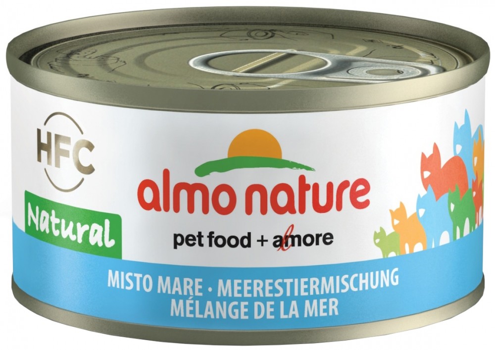 Корм Almo Nature Консервы для Кошек с Морепродуктами 75% мяса, 70 г