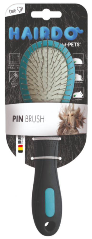 M-PETS Расческа массажная Pin Brush, 6,5x21,5 см