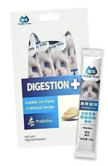 Лакомство пюре Paddy Time Digestive healthy для кошек и котят  на основе Курицы, для Чувствительного пищеварения 40 г