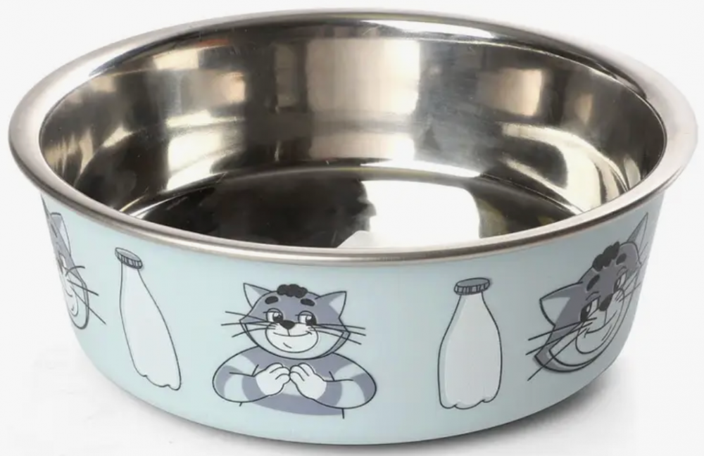 Миска Триол на металлическая на резинке "Матроскин", 0.40л