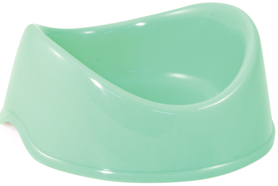 Миска для кошек и собак Triol пластиковая "Бисквит", 0,25л. Бирюзовый