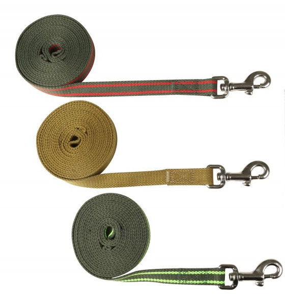 Поводок Амуниция.рф брезентовый 1,5м. ширина 25мм