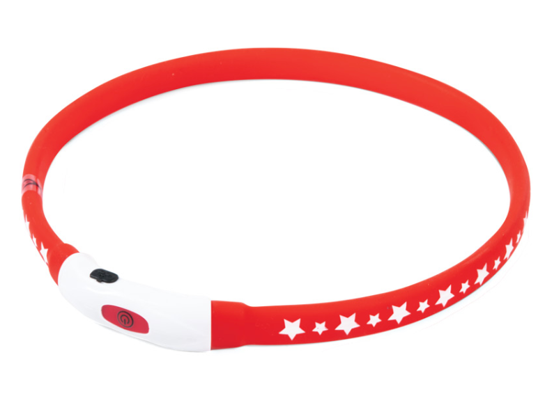 Ошейник светодиодный &quot;Звезды&quot; S (заряжается от USB), 15*400мм, серия NIGHT CITY