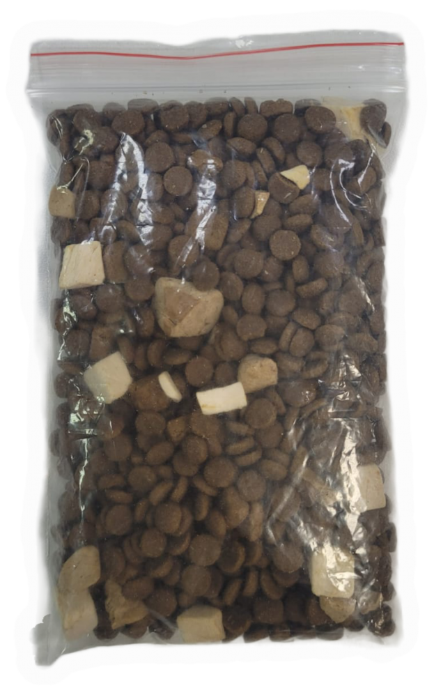 Корм Пинк Мега 3 РАЗВЕС БЕЗЗЕРНОВ Курица с лососем, 3 гранулы для кошек 100 г