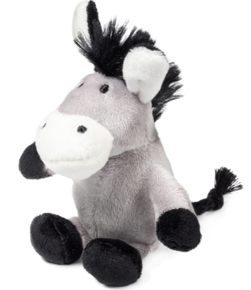 75104 Игрушка для собак Ослик с пищалкой 10см, серия PLUSH FRIENDZ
