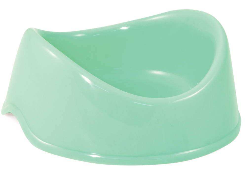 Миска для кошек и собак Triol пластиковая "Бисквит", 0,15л. бирюзовый