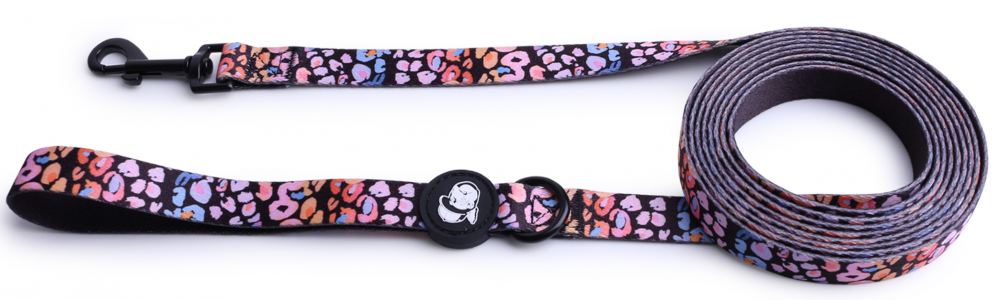 Поводок для собак LionPets с рисунком из полиэстера с (XL-Ширина 2.5 см, длина 3 метра)