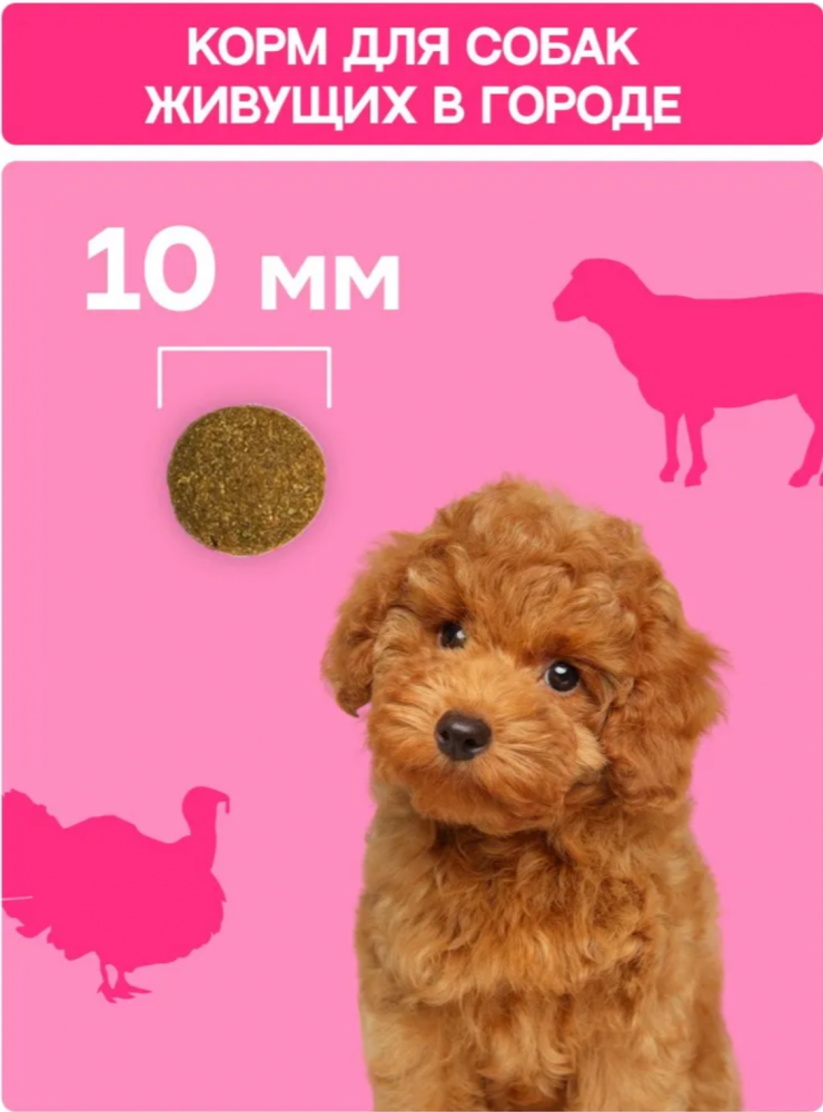 Корм МOLINA DOG МИНИ с индейкой и ягненком для собак мелких пород