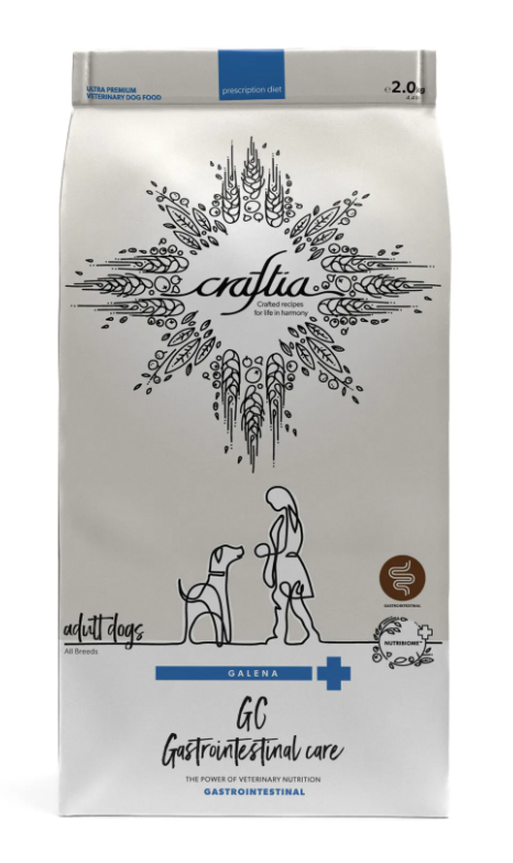 Ветеринарная диета CRAFTIA GALENA DOG GASTROINTESTINAL CARE Гастроинтестинал для собак при заболеваниях ЖКТ 2 кг