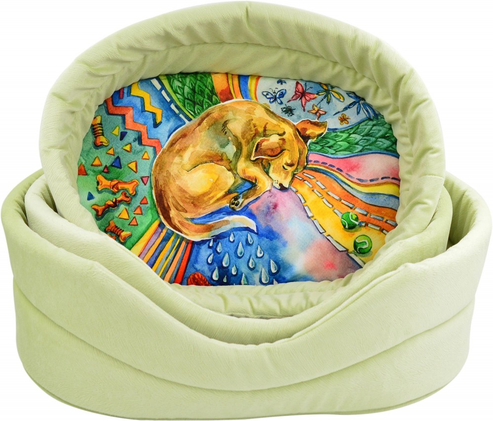 Матрас-лежанка Mpets URBANSTYLE черно-белый L 95x65 x9 см