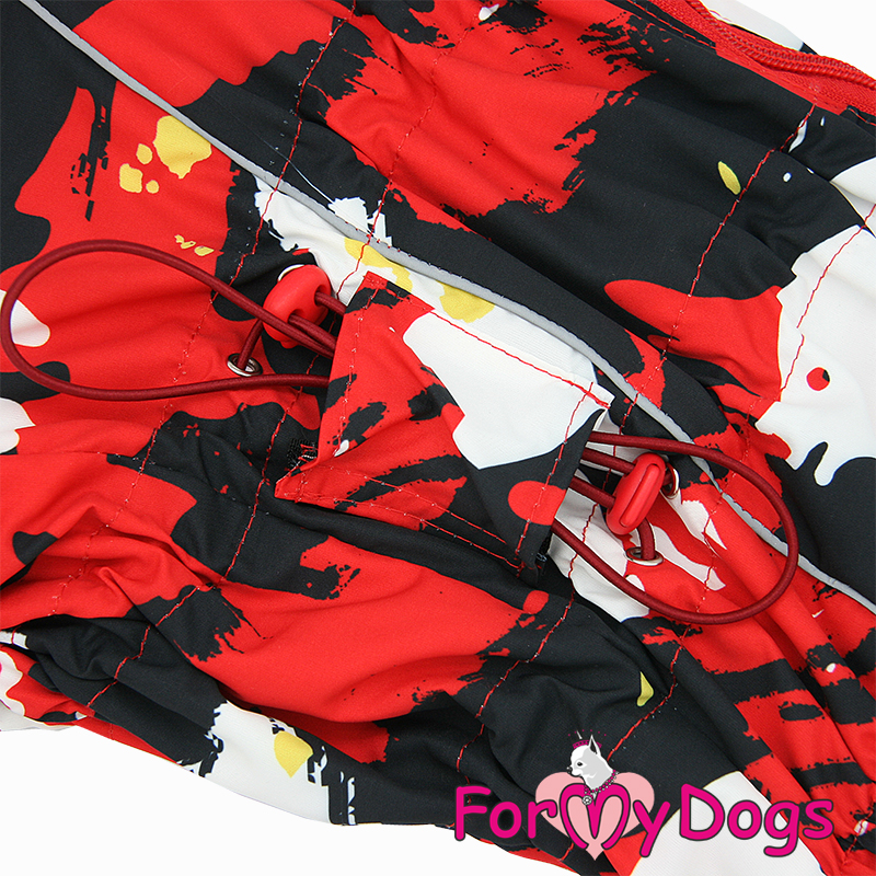 ForMyDogs Комбинезон ТЕПЛЫЙ красный для девочек B2 45*75см